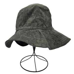 Vtg 90s Y2K NWT Scala Gal Dorfman Pacific Bucket Beach Hat One Size, Dark Green